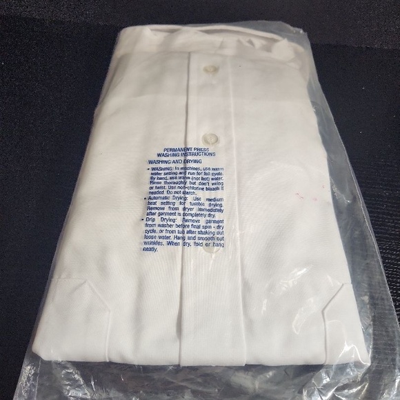 Jaguar Tropical The Conqueror Uniform Shirt 17 1/2 35 White Perm Press Union - Picture 6 of 6